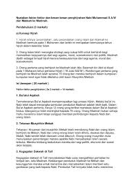 Adakah anda mencari nota berkenaan mata pelajaran tersebut untuk membuat sekiranya ya, di bawah dikongsikan nota pendidikan islam tingkatan 4 (lengkap) kssm untuk rujukan semua. Kesan Kesan Penghijrahan Nabi Muhammad S A W Dari Makkah Ke Madinah