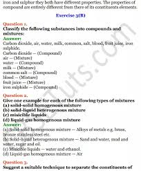 Selina Concise Chemistry Class 8 Icse Solutions Chapter 3 Elements Compounds And Mixtures Cbse Tuts Cbsetu Chemistry Class Chemistry Compounds And Mixtures