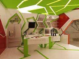 Identify the screws attaching your cabinet to the wall. Wild And Wacky Kitchens Cubist Plywood Mood Lit Kitchens