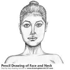 In this video series, i'll explain in detail how to draw woman appropriately with some fundamental rules that can help how to tell the difference between men and women. Female Face With Neck Pencil Drawing How To Sketch Female Face With Neck Using Pencils Drawingtutorials101 Com