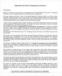 Once you have found a job, you can then submit your application for the work and residence permit. Cover Letter For German Job Seeker Visa