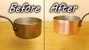 How To Clean A Copper Pan Youtube