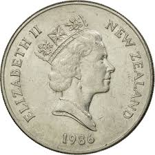 Elizabeth ii new zealand 1982. Twenty Cents 1986 Coin From New Zealand Online Coin Club