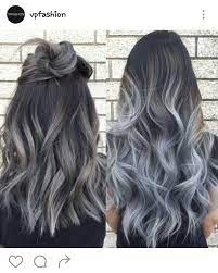 Gray Hair Brown Ombre Hair Brown And Silver Hair Brown Hair Balayage