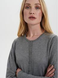 Saint Tropez Cardigan 30500005 Grigio Classic Fit