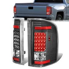 D Motoring 07 14 Chevy Silverado Gmc Sierra 1500 2500 3500 Tail Lights Led Black Housing Clear Lens P Tail Light Chevy Silverado Chevy Silverado 1500