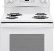 GE® 30" White Free Standing Electric Range