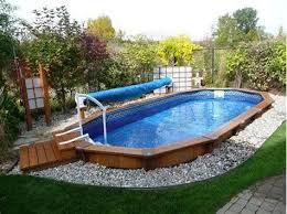 Image Result For Sunken Above Ground Pools In Ground Pools Pool Landscaping Backyard Pool