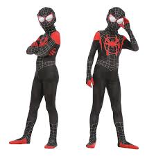 What do you think of the various suits in miles morales? Spider Man Into The Spider Verse Costume Kids Miles Morales Cosplay Suit Uk Ebay