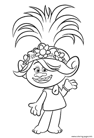 Barb, also referred to by her full name of barbara is the queen of the hard rock trolls and thrash's daughter. Queen Poppy Coloring Pages Coloring Pages Printable