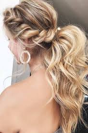 Braided Prom Ponytail Medium Hair Styles Ponytail Hairstyles Homecoming Hairstyles