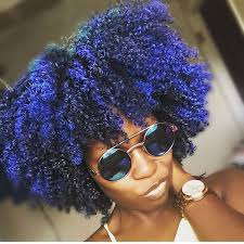 Trials N Tresses Blue Natural Hair Natural Hair Color Natural Hair Styles