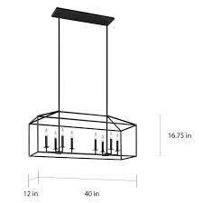 Shop Sea Gull Perryton Blacksmith Steel 8 Light Pendant Overstock 11101990