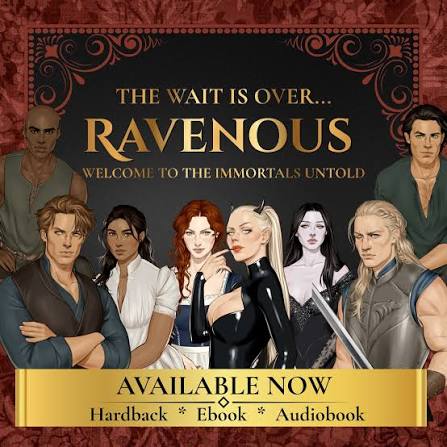 🩸 The wait is over... Ravenous is officially here! Return to the Immortals  world in Kresley Cole's newest series. 📖 Hardcover 📱 eBook 🎧 Audiobook  Welcome back to the Lore. ❤️ Link to Kresley's we