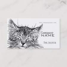 Veterinary Cat Kitty Pussycat Doctor Pet Business Card Zazzle Com Pet Businesses Zazzle Business Cards Cats