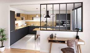 Maybe you would like to learn more about one of these? Cuisine Avec Une Verriere Style Atelier Atelier Avec Cuisine Style Une Verriere Cuisine Verriere Separation Cuisine Salon Idee Deco Cuisine