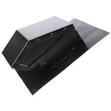 Cool Attic 4 In Galvanized Steel Static Roof Vent In Black Nxr340ups The Home Depot Roof Vents Stainless Steel Screen Galvanized Steel