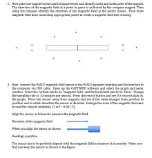 Solved Apparatus Bar Magnet Box Compass Pasco Magnetic