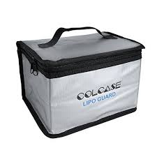 Colcase Fireproof Explosionproof Lipo Safe Bag For Lipo Battery Storage And Charging Large Space Highly Sturdy Double Zippe Battery Storage Lipo Battery Lipo