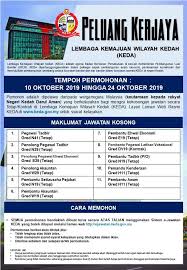 Jawatan kosong terkini di kraftangan malaysia oktober 2017. Jawatan Kosong Terkini Di Lembaga Kemajuan Wilayah Kedah Keda Appjawatan Malaysia
