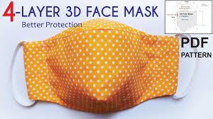 Download the file on your computer, open it with adobe acrobat or. Better Protection With 4 Layer 3d Face Mask Diy Mask Printable Face Mask Pattern Youtube Easy Face Mask Diy Diy Face Mask Face Mask Tutorial