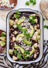 Chicken Enchiladas With A Ridiculously Easy Mole Sauce Recipe Mole Sauce Mexican Food Recipes Recipes