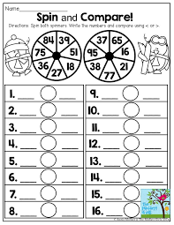 Spin And Compare Comparing Numbers Has Never Been This Fun 1st Grade Math 3rd Grade Math First Grade Math