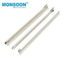 Furniture Hardware 10-24 Inch Cabinet Drawer Guide Nylon Wheel Rails Powder Coated Bottom Mount Roller Under Desk Drawer Slides