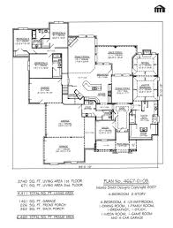 1 1 2 Story 4 Bedroom 4 1 2 Bathroom 1 Dining Room 1 Game Room 1 Family Room 1 Breakfest 1 Study Bungalow House Plans House Plans One Story House Plans