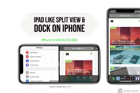 Get Ipad Like Split View Dock On Iphone X Lower How To Iphone Ipad Dock