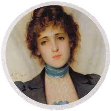 Portrait Of A Woman, 1897 By Paul Prosper Tillier Framed Print