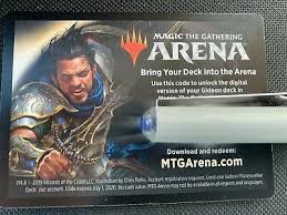 Ad Mtg Magic Mtg Arena Code Card Gideon Planeswalker Deck War Of The Spark In 2020 Coding Cards Deck