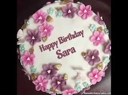 Happy Birthday Sara Birthday Cake Writing Happy Birthday Cake Photo Online Birthday Cake
