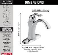Single Handle Bathroom Faucet (Recertified) in Chrome