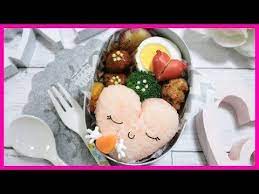 ハート の お弁当 バレンタイン キャラ弁 １００投稿弁当 how to make lunches of the heart youtube お弁当 弁当 バレンタイン キャラ弁