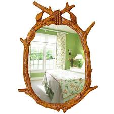 I was for ever promising a new mirror in our bathroom and so for her birthday made her an ornate mirror. Luxury 46cmx62cm European Garden Bathroom Mirror Tree Hanging Mirror Decorative Bathroom Wall Decorative Mirror 46cmx62cm European Garden Bathroom Mirror Tree Hanging Mirror Decorative Bathroom Wall Decorative Mirror For Sale