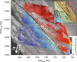 Creeping Segment Of The San Andreas Fault With Long Term Insar Los Download Scientific Diagram