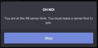 Once your discord account is 30 days old you can join, they have alt . Discord Server Limit Decreased To 98 Discordapp