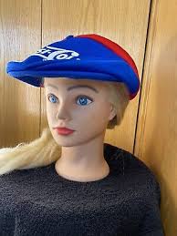 Vintage Pepsi Cola Newsboy Caddy Hat Cap ~ Made In USA ~ Tri Color Snapback 