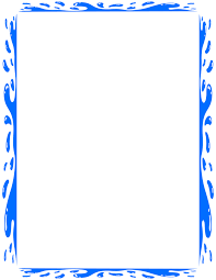 Splashy Water Border Page Blue Borders For Paper Clip Art Borders Page Borders Design