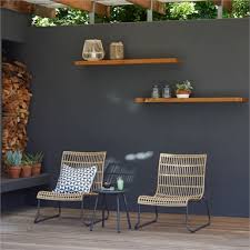 Bamboo Stacking Chair Homebase In 2020 Tiny Apartment Living Rattan Garden Chairs Garden Chairs Uk