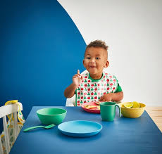 Heroisk صحن جانبي أزرق أحمر فاتح 19 سم Ikea