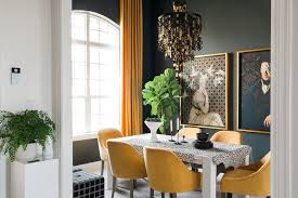 This dining table and its natural wood grain finish completes your dining room's look no matter the style. Chicago Dark Transitional Dining Room Eclectic Dining Room Chicago By Tiffany Brooks Hgtv Host Interior Designer Houzz