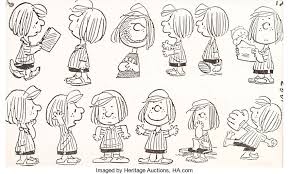 Download printable peppermint patty from peanuts coloring page. Peanuts Peppermint Patty Model Sheet With Remarqued Sketch By Bill Lot 11190 Heritage Auctions