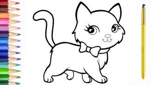 Mewarnai gambar kucing lucu untuk anak paud, tk dan sd, sebagai latihan untuk lomba mewarnai anak. Gambar Terkait Dengan Menggambar Kucing Lucu