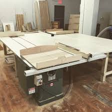 This The Kind Of Table Saw Set Up We Need In Charts It S Is A 10x10 Foot Table With Two Table Saws On Opposing Corners Shop Layout Table Saws Wood Shop