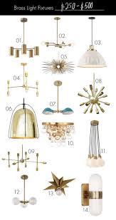 Brass Light Fixtures For Every Budget A Beautiful Mess Home Lighting Design Bedroom Light Fixtures Brass Light Fixture