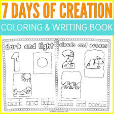 Add these free printable science worksheets and coloring pages to your homeschool day to reinforce science knowledge and to add variety and fun. Days Of Creation Coloring And Writing Books Simple Living Mama