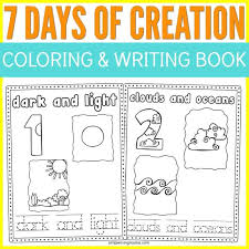 Hundreds of free spring coloring pages that will keep children busy for hours. Days Of Creation Coloring And Writing Books Simple Living Mama
