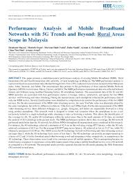 Anyone can comment on quality of service etc especially in kota. Pdf Performance Analysis Of Mobile Broadband Networks With 5g Trends And Beyond Rural Areas Scope In Malaysia